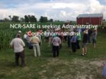 group of administrative council member in a corn field