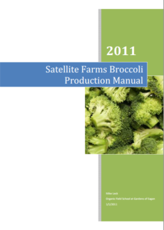organic broccoli production manual