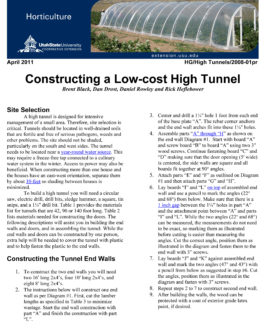 Utah State University Cooperative Extension fact sheet