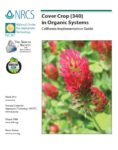 NRCS articles about cover crops in organic systems featuring a crimson flower