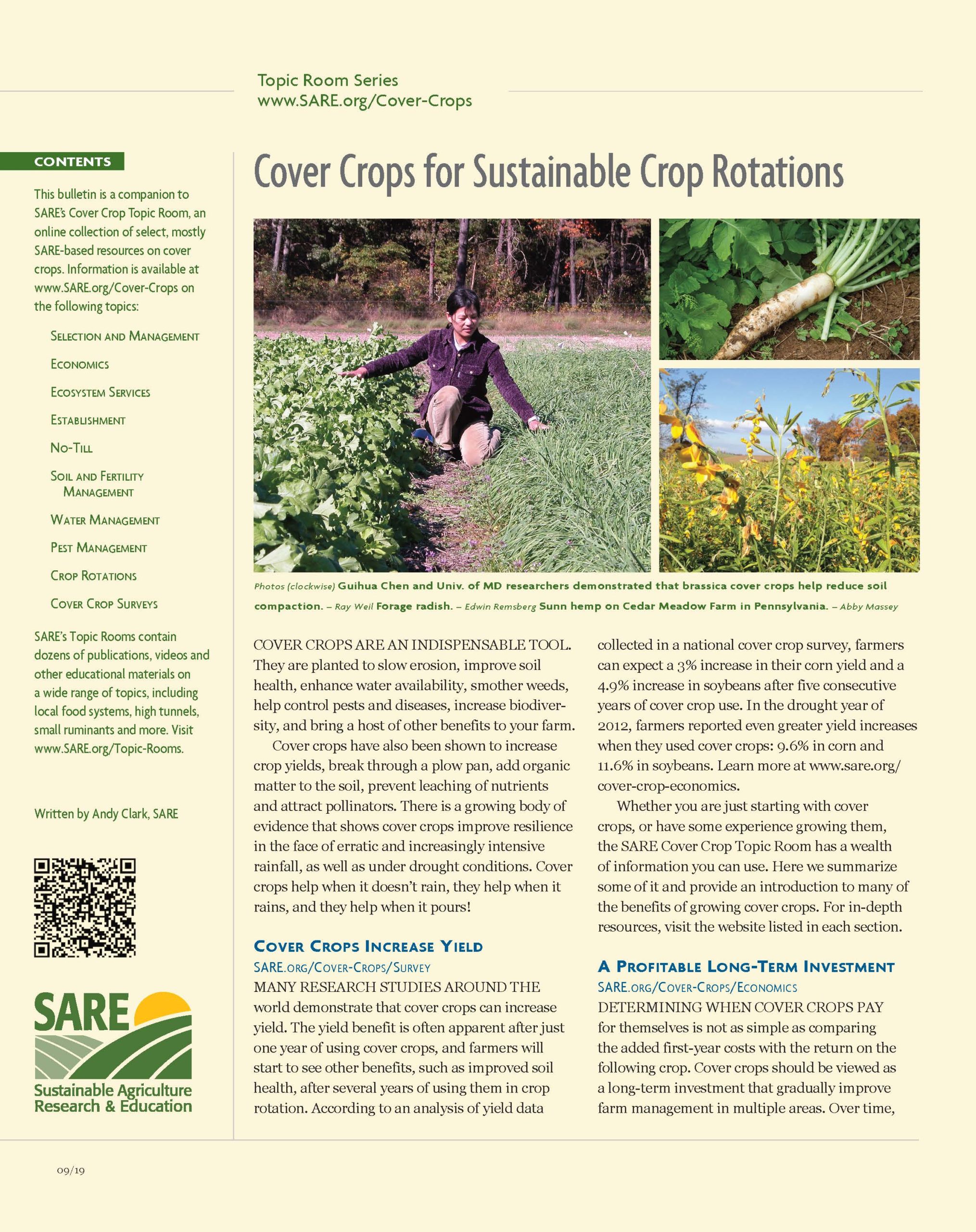 Cover Crops for Sustainable Crop Rotations - SARE