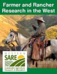 Cover of Farmer and Rancher Research in the West with a man riding a horse in the mountains