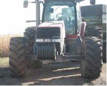 Figure 15.10. A tractor with wide wheel spacing to fit a controlled traffic system.