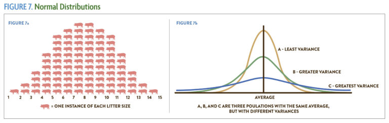 Figure 7 Normal Distributions with little size and populations