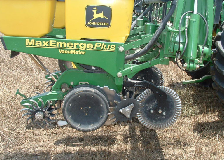 Figure 9.9 A Max Emerge Plus John Deere tractor with different tool attachments