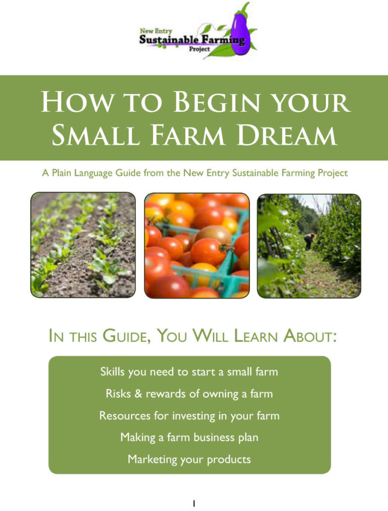 How to Begin Your Small Farm Dream SARE
