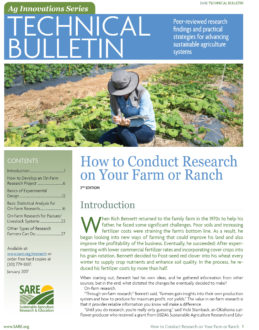 example of experimental research title in agriculture Technical bulletin page