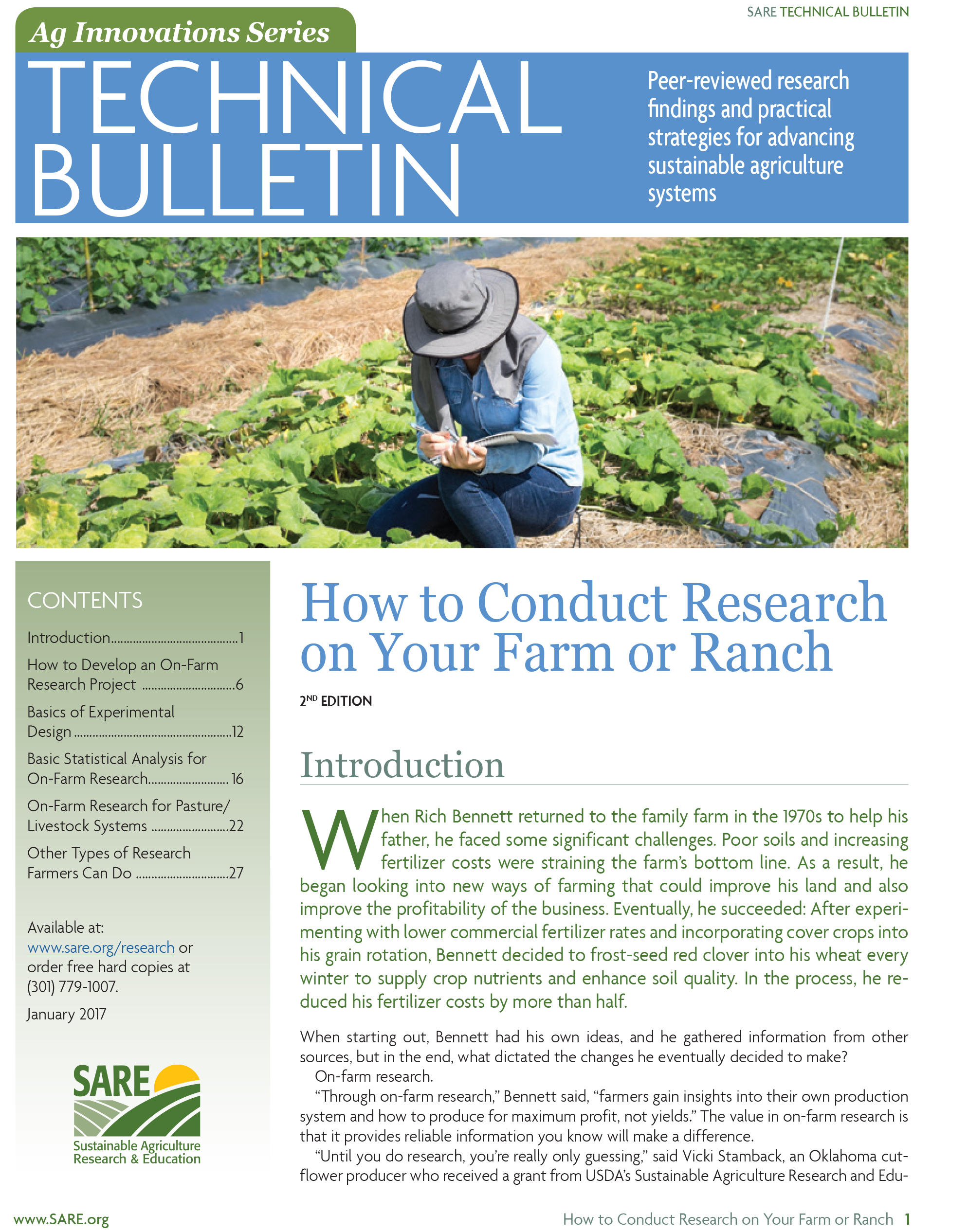 Common Research Designs for Farmers - SARE
