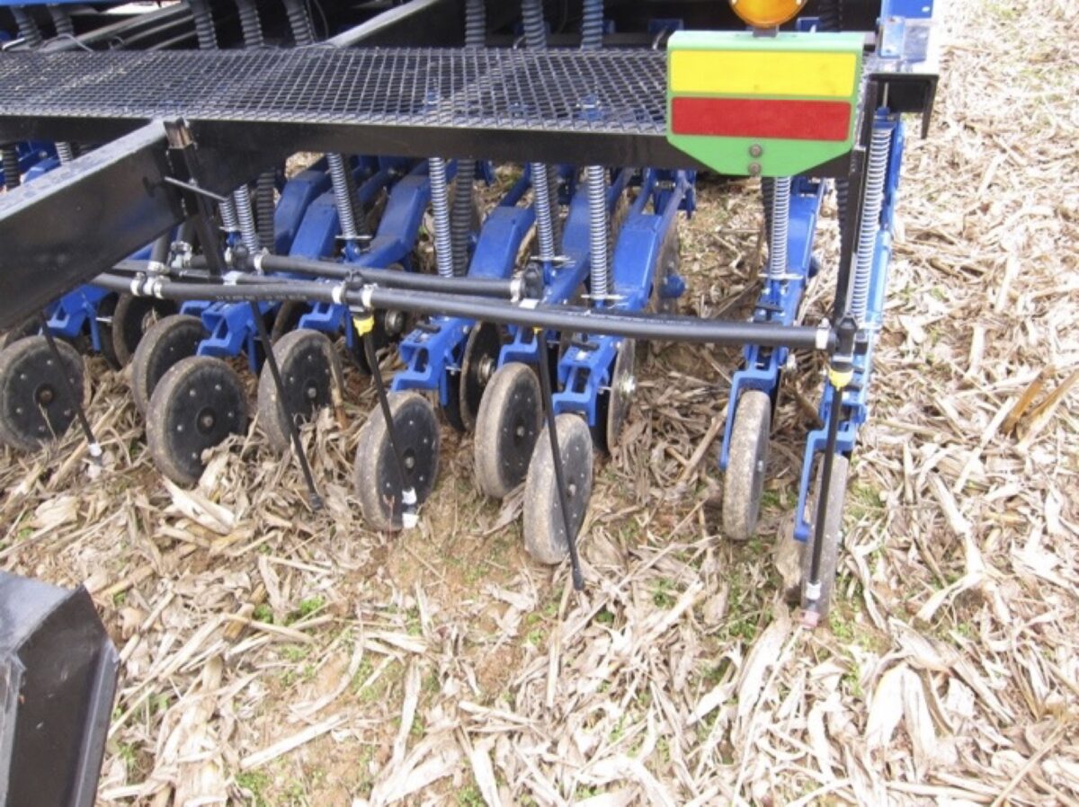 Rear of a drill