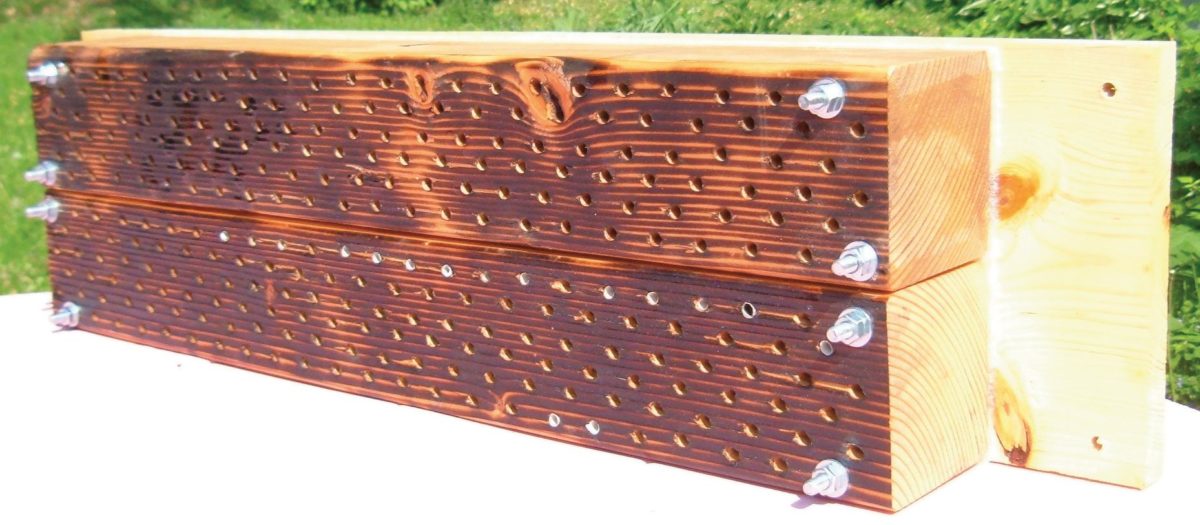 A finished hybrid nest block.