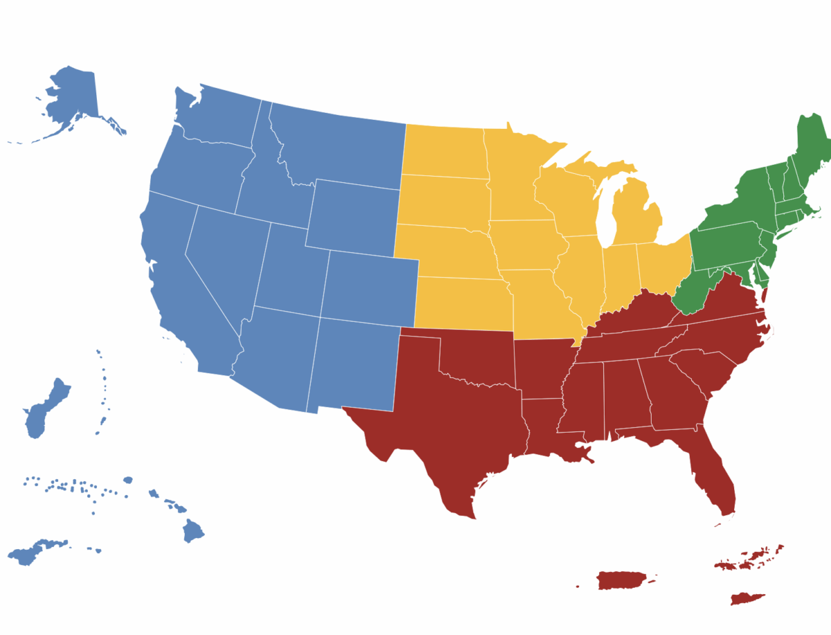 SARE map with four different colors