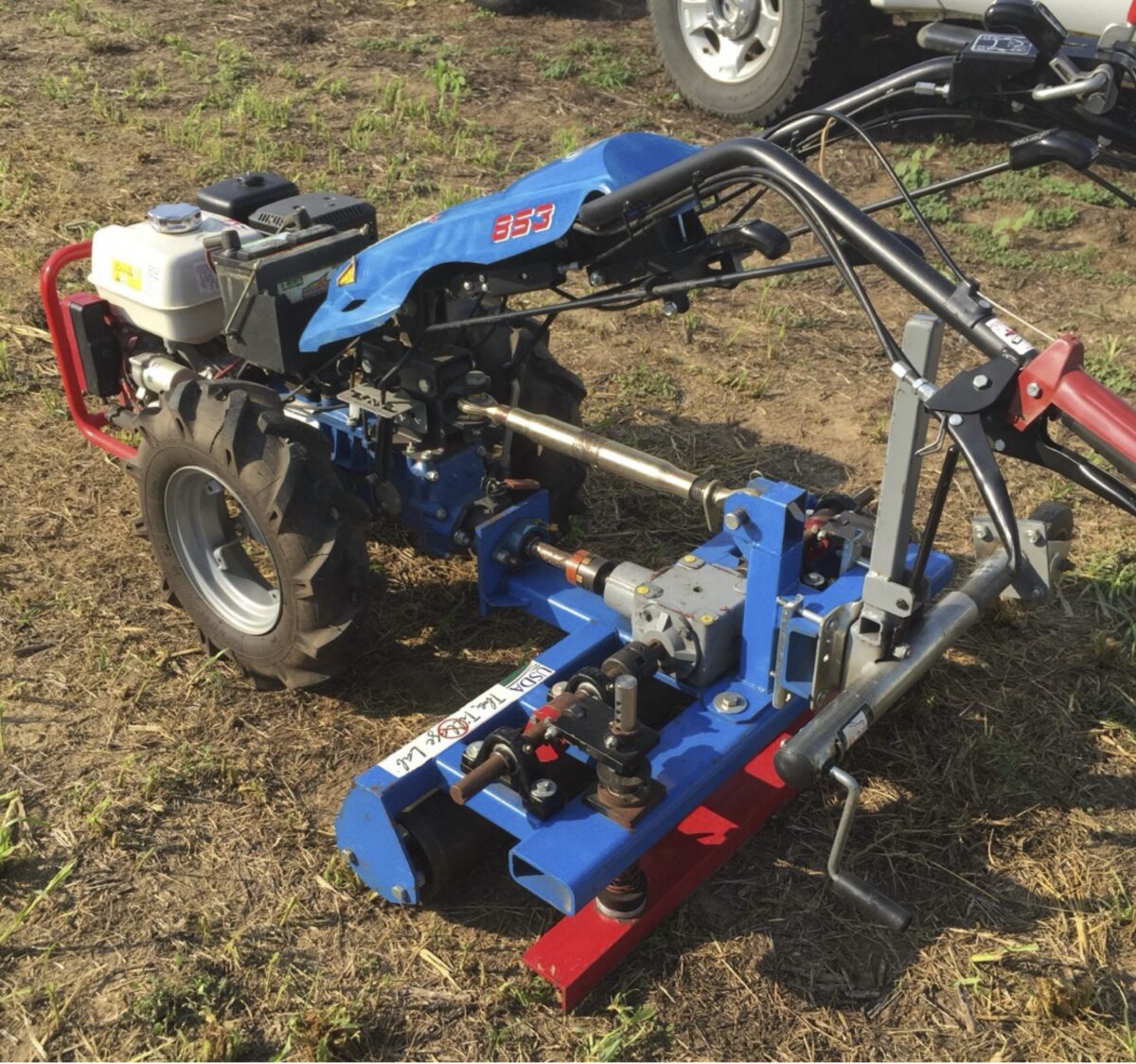 A BCS tractor not in use