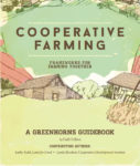 Cover of Cooperative Farming with a green background and drawings barns