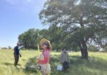 graduate students doing field work in rangelands
