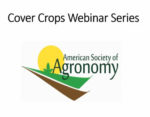 Cover of Cover Crops Webinar Series with the American Society of Agronomy logo below the title.