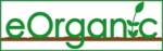 eOrganic logo eOrganic logo with green text and a brown underline