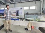 A graduate student research grantee delivering a presentation