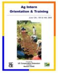 internship-manual-cover.jpg Ag Intern Orientation and Training Poster with a picture of people working on a patch of flowers.