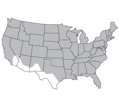United States Map of Cereal Rye Growth
