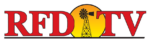 rfdtv logo with windmill and red letters