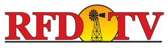 rfdtv logo with windmill and red letters