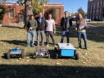 Middle Tennessee State University students with their robots.