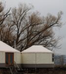 Two yurts on farm